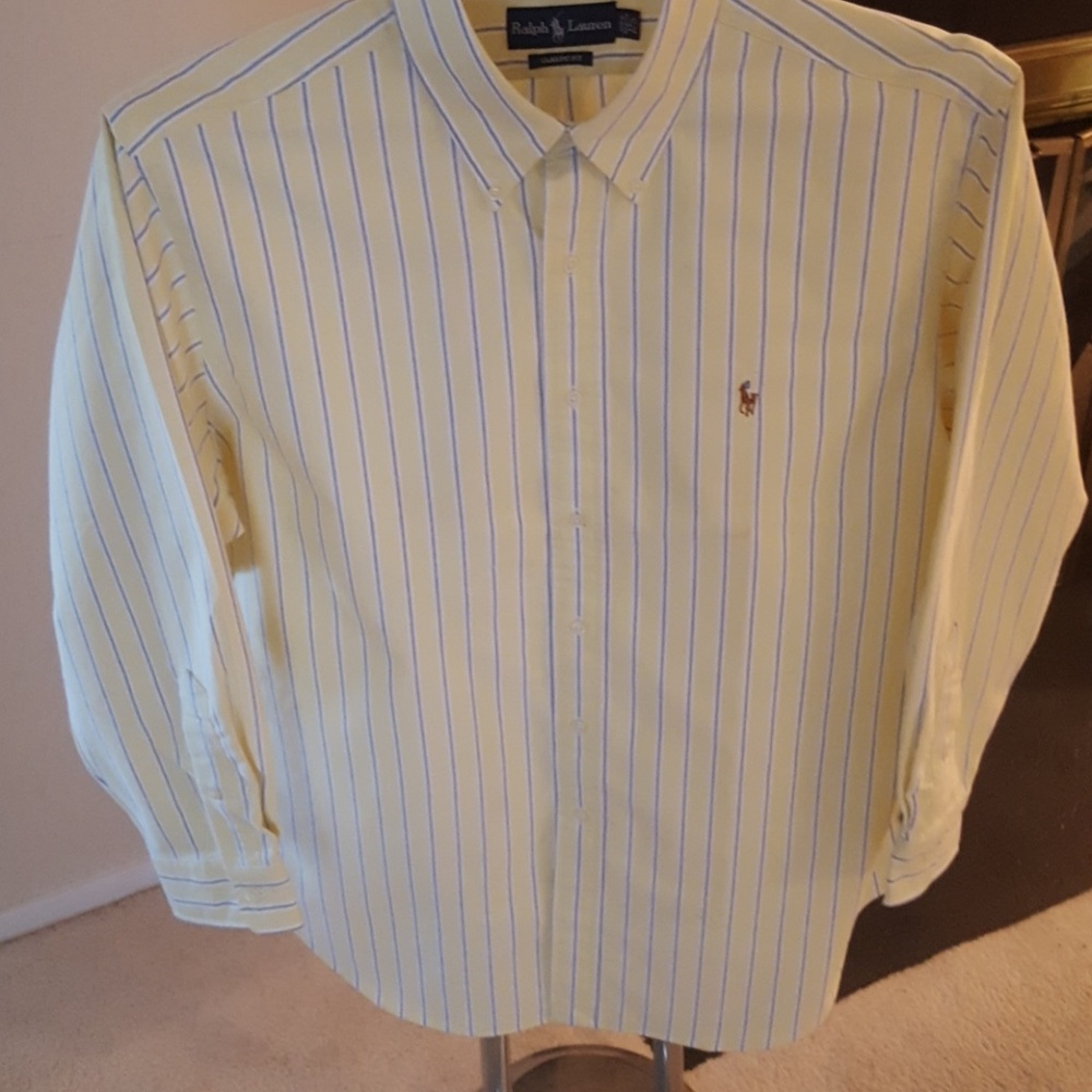 Polo Ralph Lauren Mens Striped Dress Shirt